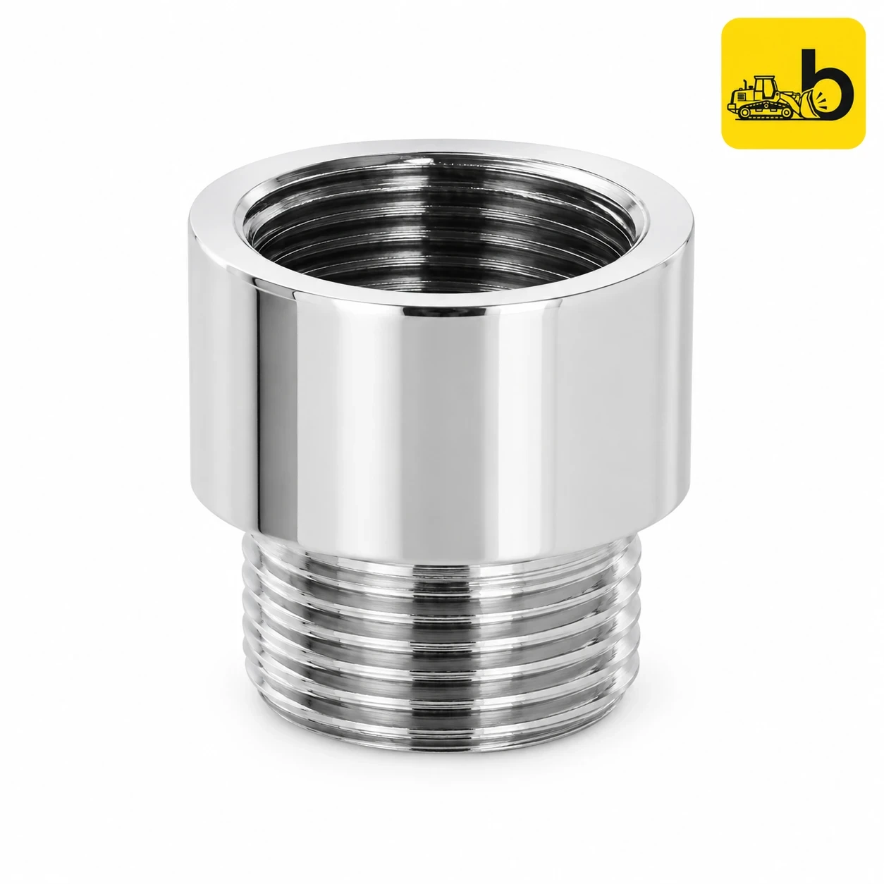 Johnson Bathware Extension Nipple Light 1 inch (Pack of 20) - CP010ENL1 - Chrome