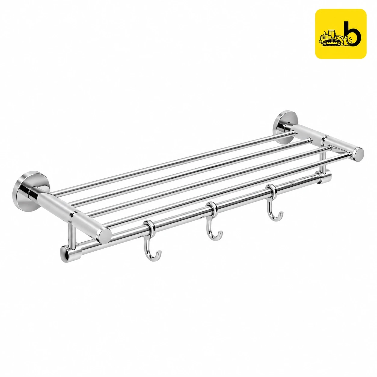 Johnson Bathware Delta Towel Rack 600mm - T1356C - Chrome