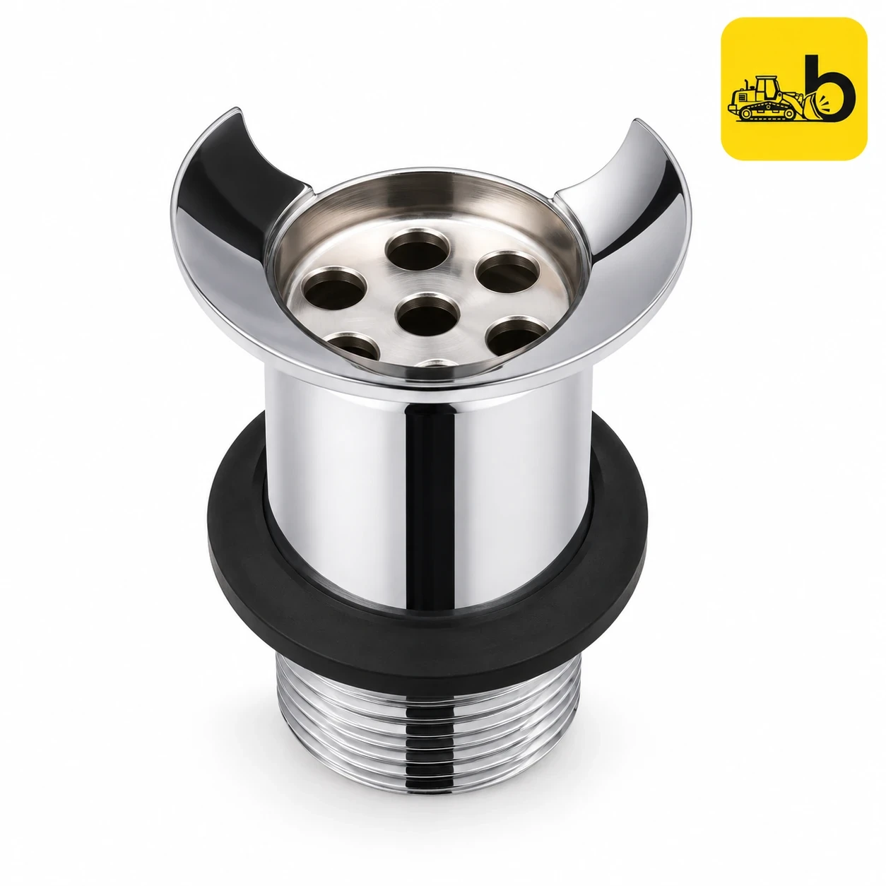 Johnson Bathware Waste Coupling 85mm Half Thread - T0061C - Chrome