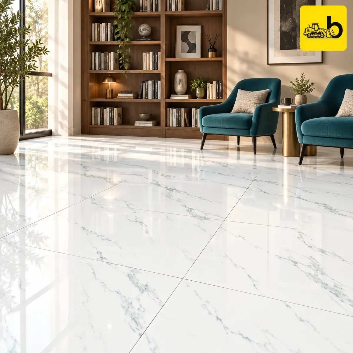 NITCO Sivec White – Glossy Tile 600 × 1200 mm