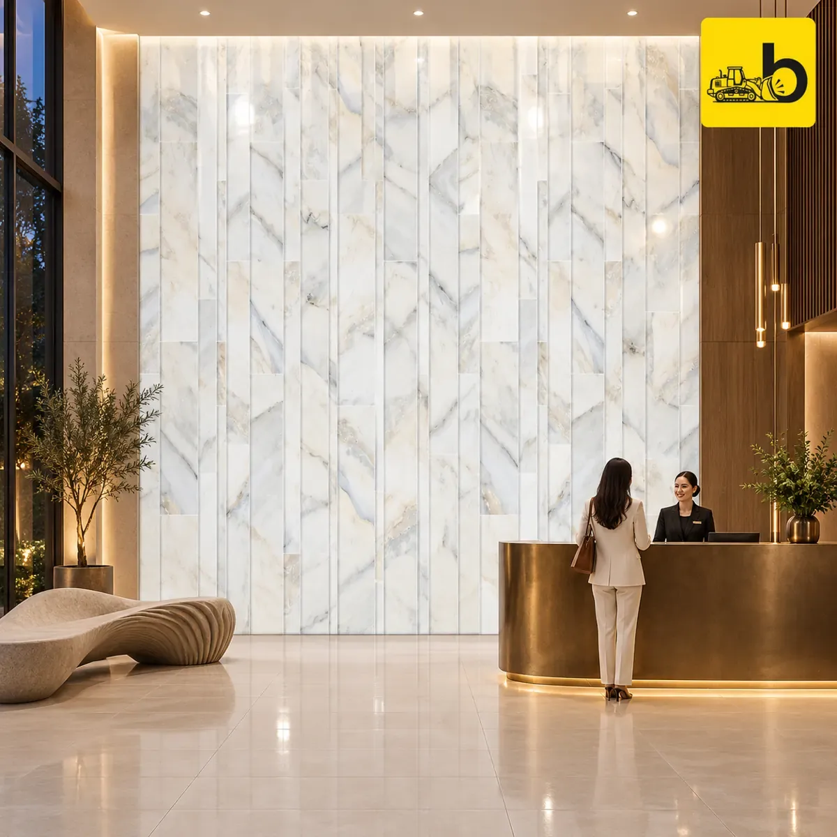NITCO Elegant White decor – Glossy Tile 600 × 1200 mm