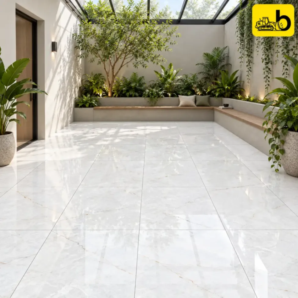 NITCO Sara Grey – Glossy Tile 600 × 1200 mm