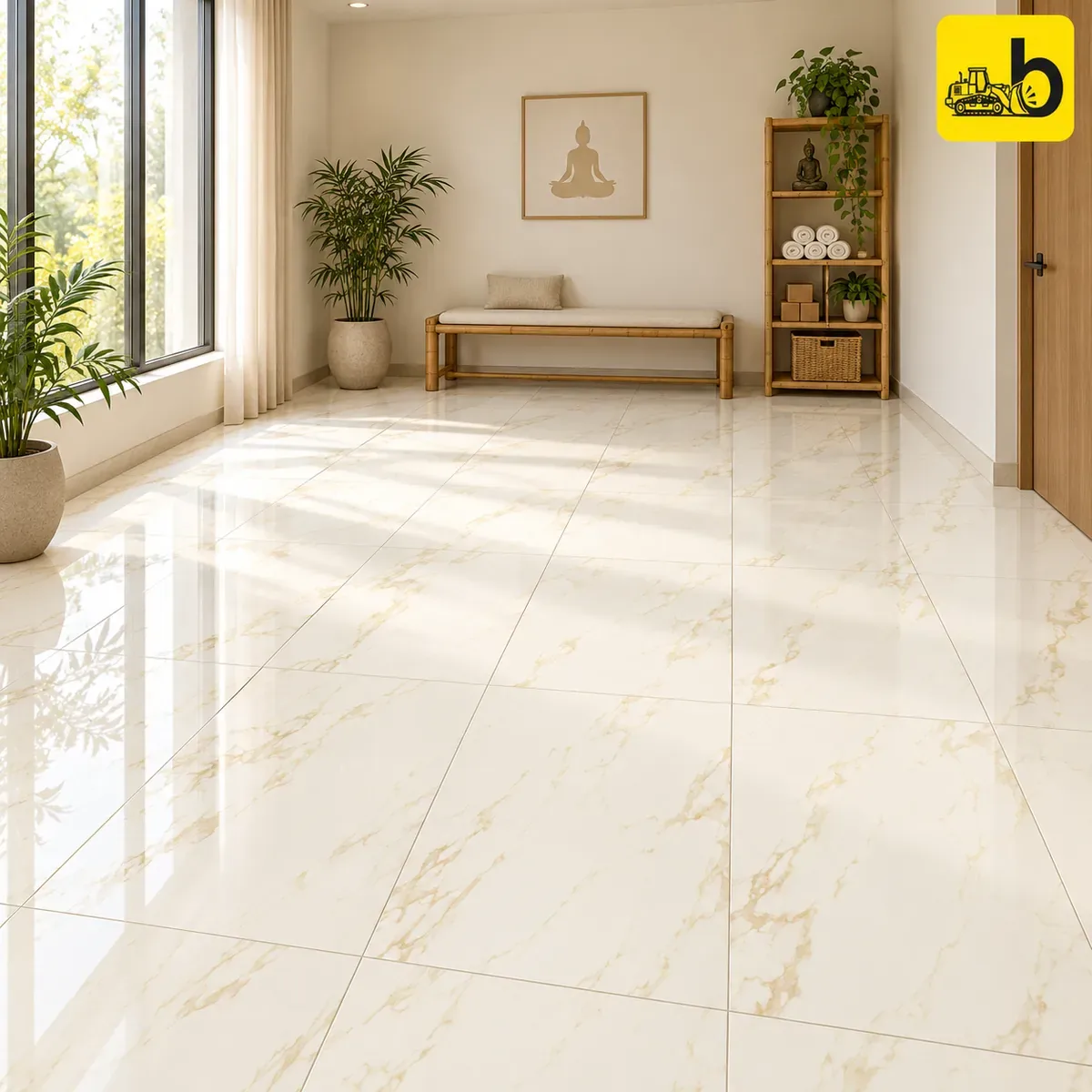 NITCO Velaria Gold – Glossy Tile 600 × 1200 mm