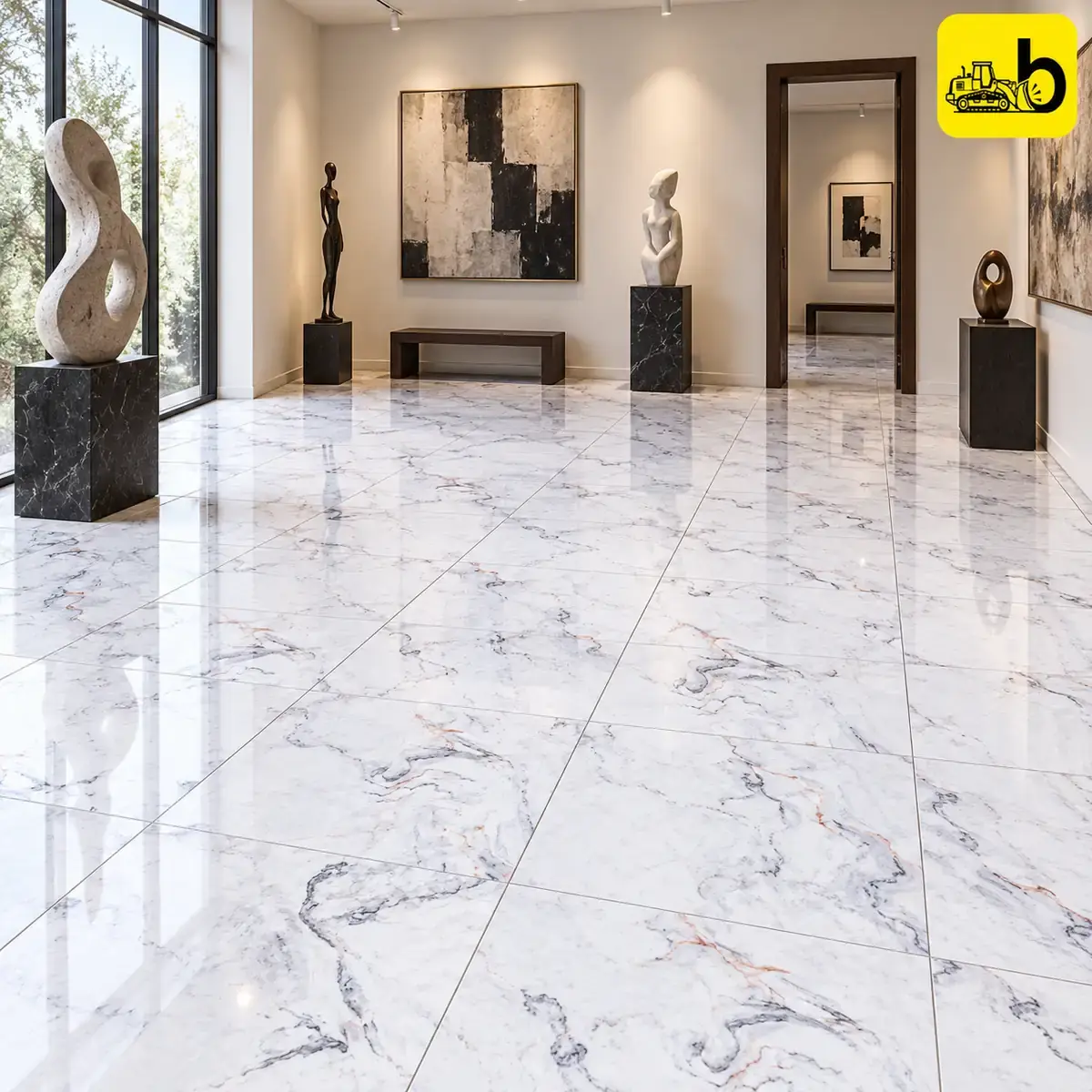 NITCO Winterstone Infinite – Glossy Tile 600 × 1200 mm
