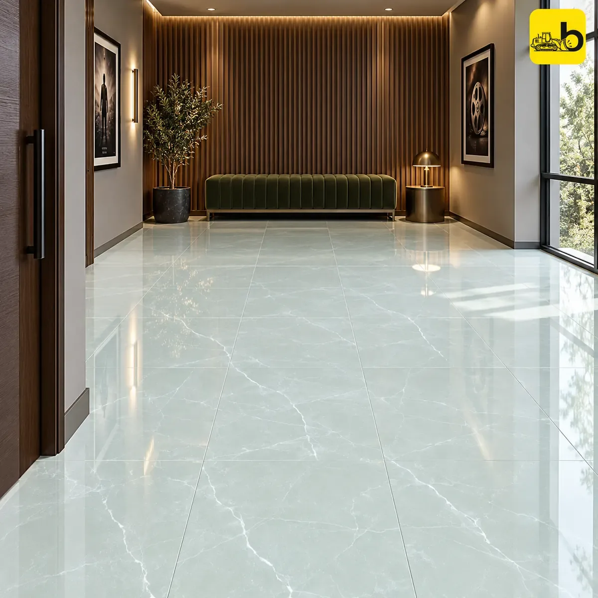 NITCO Piedra Santa Ash – Glossy Tile 600 × 1200 mm