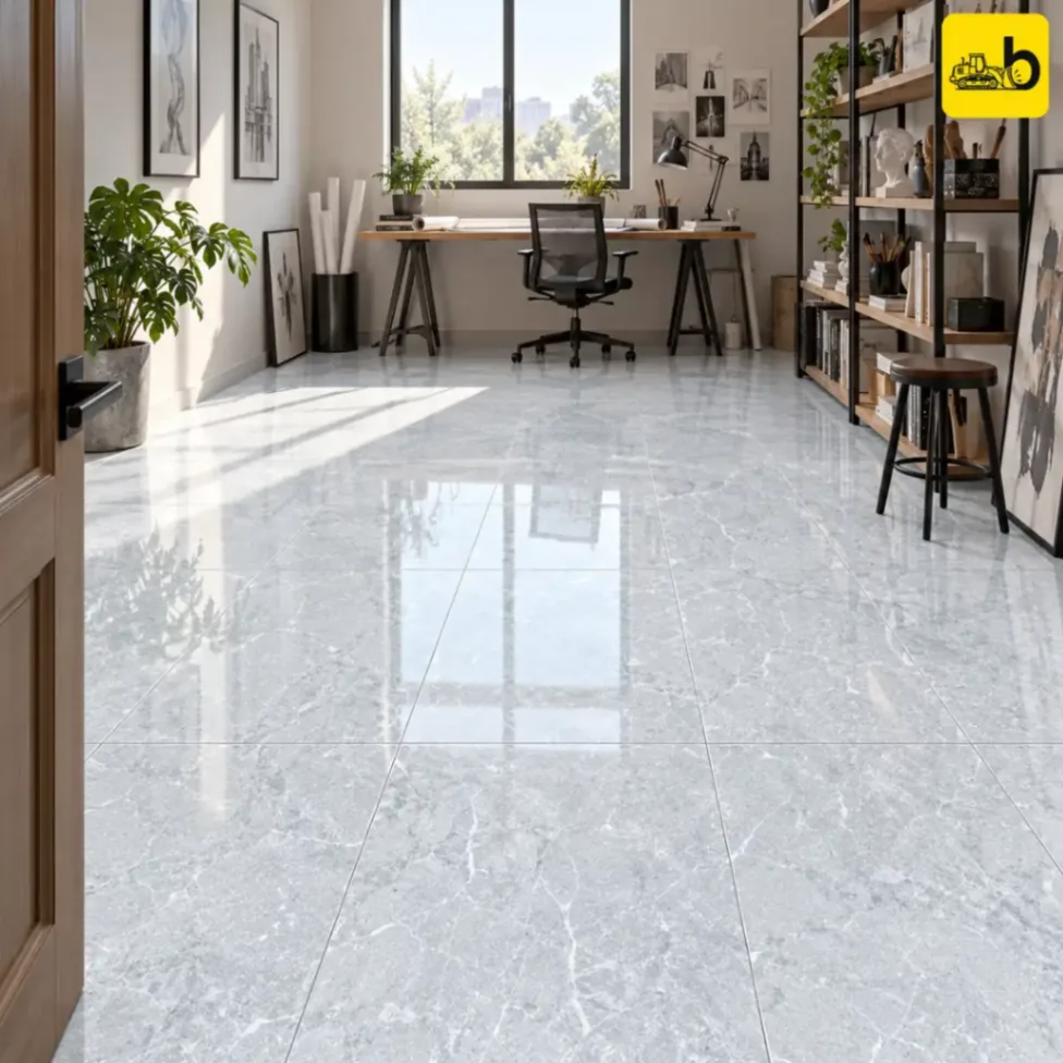 NITCO Iltas Grey Light – Glossy Tile 600 × 1200 mm