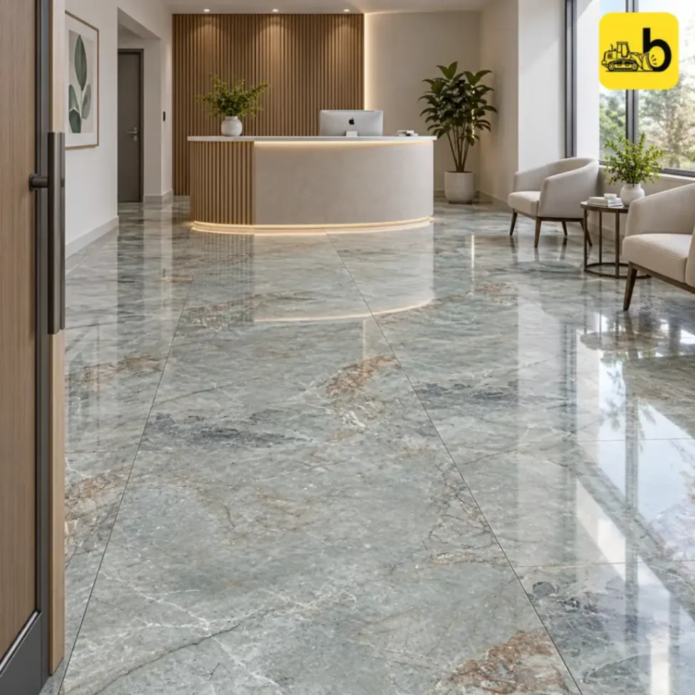NITCO Costana Grey – Glossy Tile 600 × 1200 mm