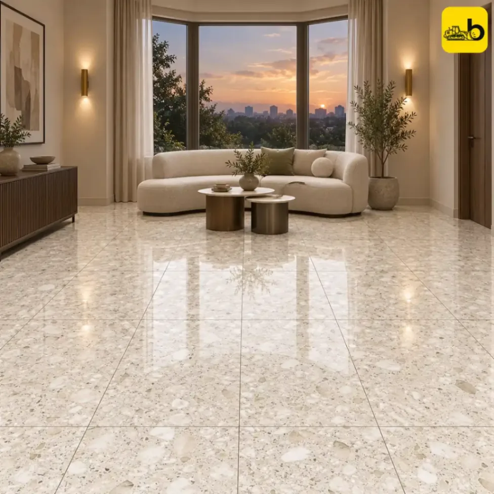 NITCO Concord Beige – Glossy Tile 600 × 1200 mm