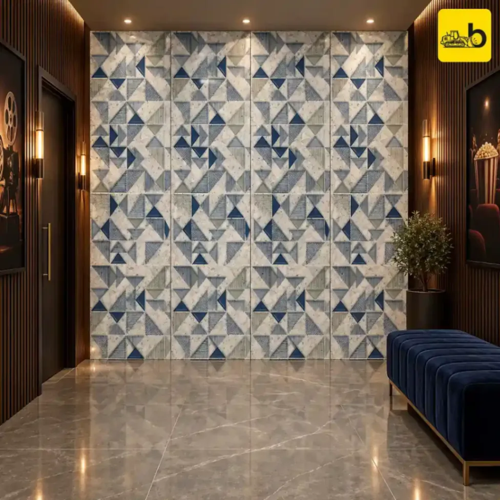 NITCO Concord Grey Decor – Glossy Tile 600 × 1200 mm