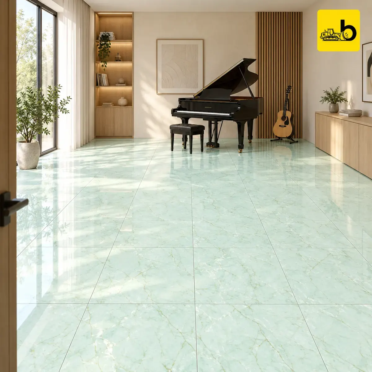 NITCO Tuscan Blue – Glossy Tile 600 × 1200 mm