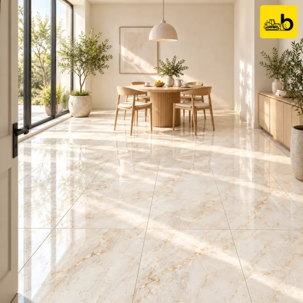 NITCO Orkisan Bianco – Glossy Tile 600 × 1200 mm
