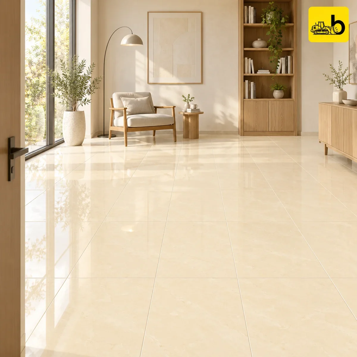 NITCO Marfil Luxe – Glossy Tile 600 × 1200 mm