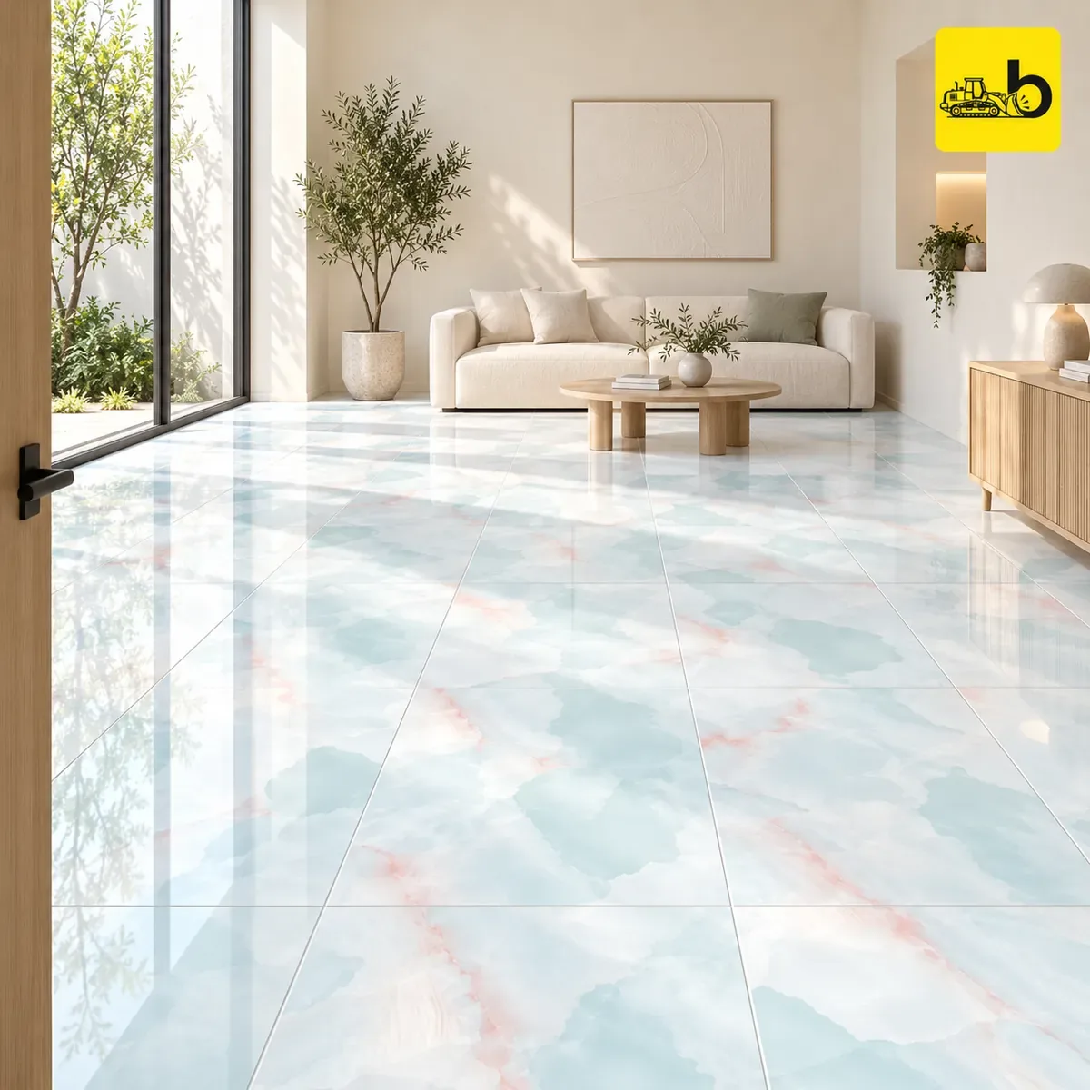 NITCO Onice Sky Infinite – Glossy Tile 600 × 1200 mm