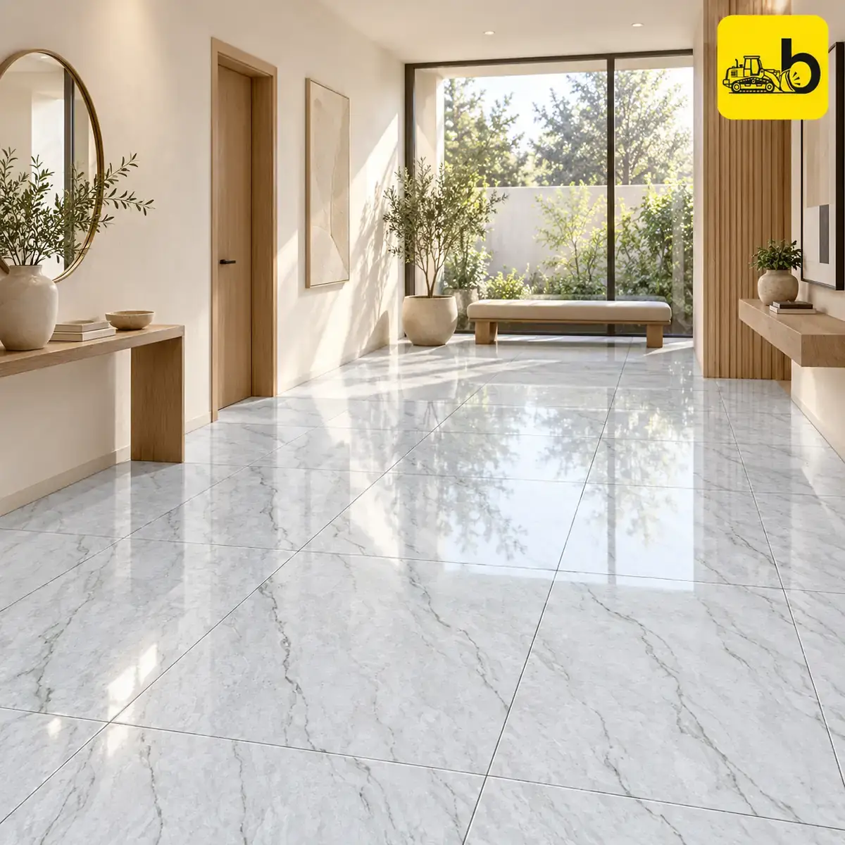NITCO Greyfall Infinite – Glossy Tile 600 × 1200 mm