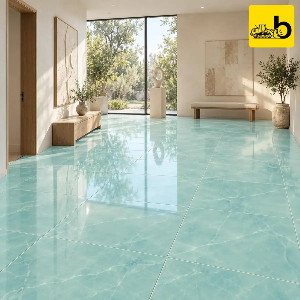 NITCO Onice Aqua – Glossy Tile 600 × 1200 mm