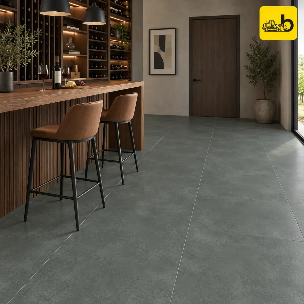 NITCO Urbano Graphite – Matte Tile 600 × 1200 mm