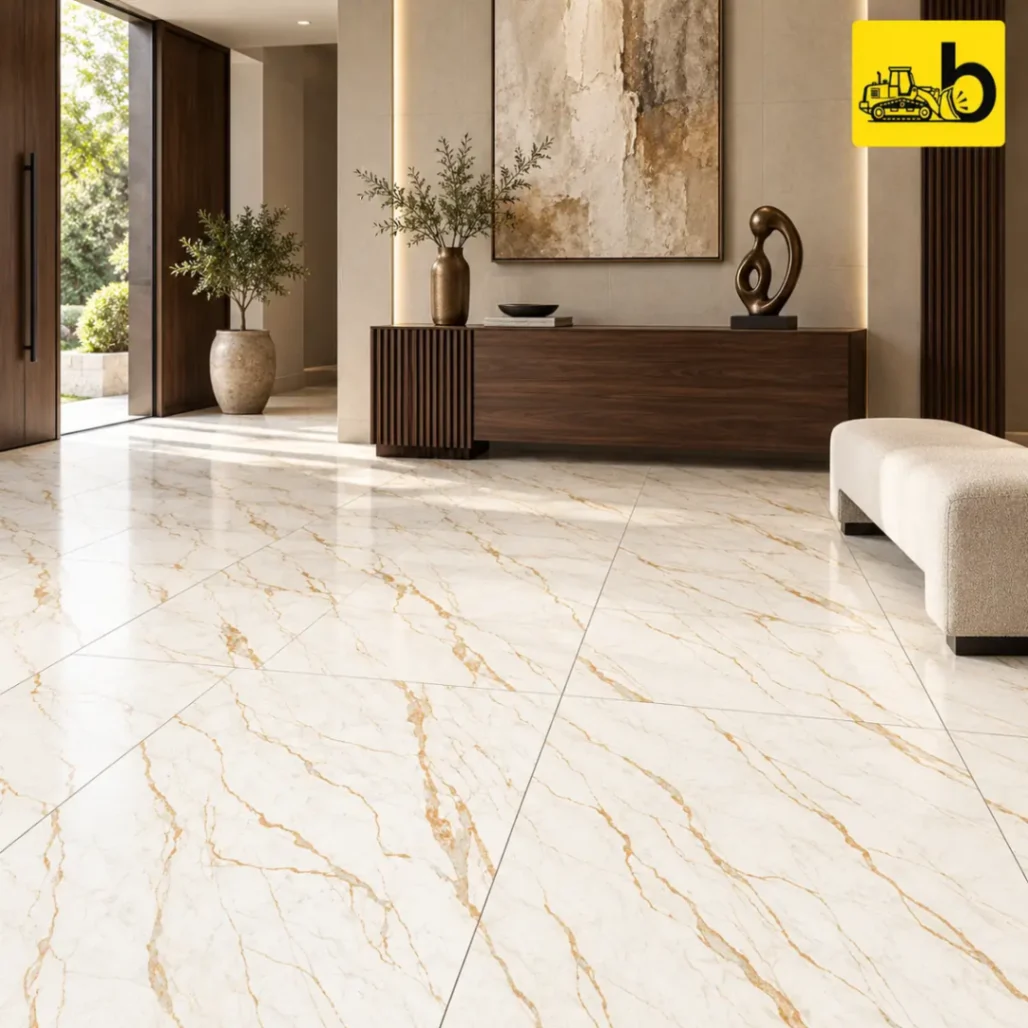NITCO Gold Realm Infinite – Carving Tile 600 × 1200 mm