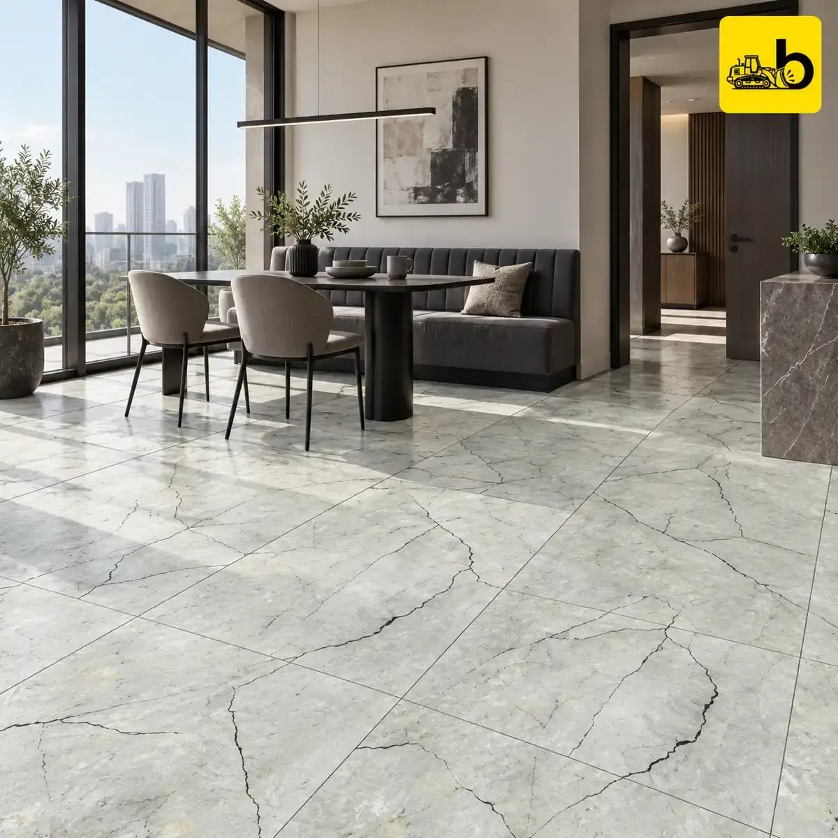 NITCO Fluva Grey – Carving Tile 600 × 1200 mm