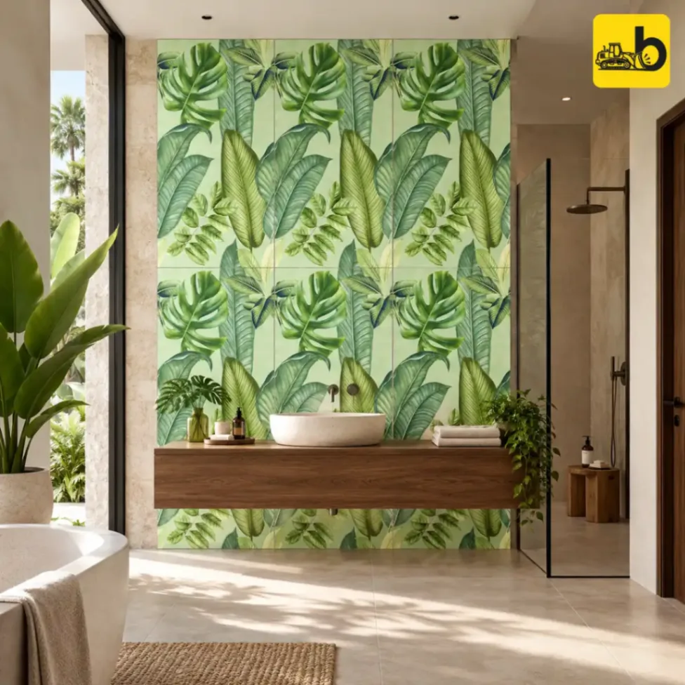 NITCO Urba Lime Decor 1 – Carving Tile 600 × 1200 mm