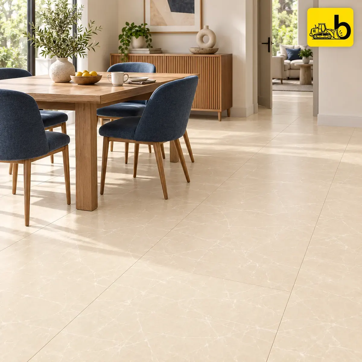 NITCO Calcite Creme – Carving Tile 600 × 1200 mm
