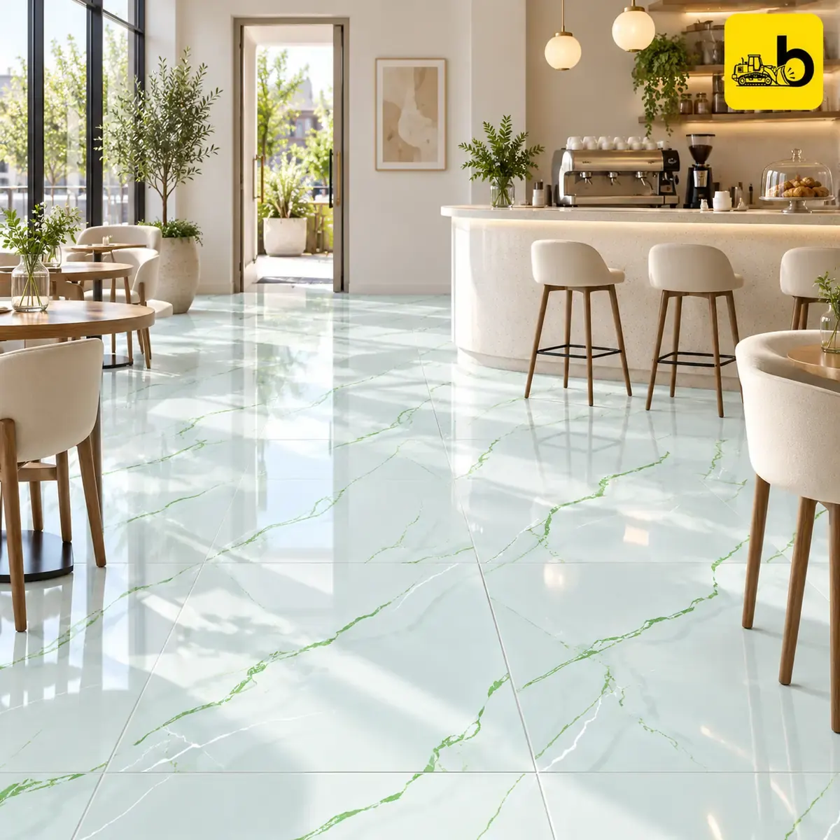 NITCO Frost Grey Infinite – High Gloss Tile 600 × 1200 mm
