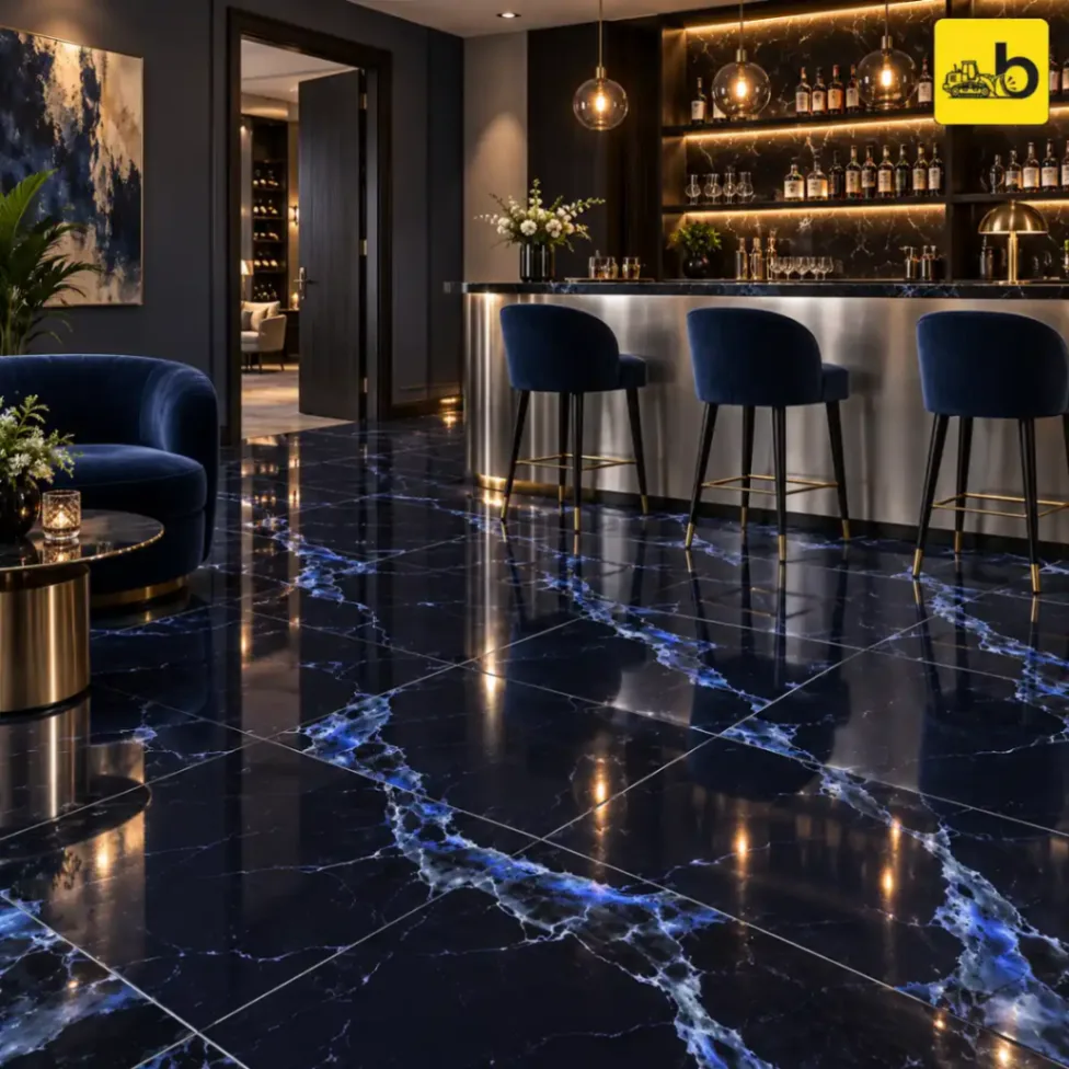 NITCO Orion Blue – High Gloss Exotic Tile 600 × 1200 mm