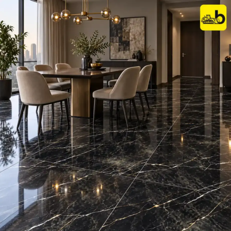 NITCO Monaco Midnight – High Gloss Tile 600 × 1200 mm