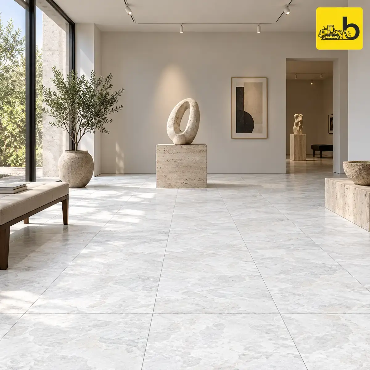 NITCO Stonecraft Bianco – Matte RIO Tile 600 × 1200 mm