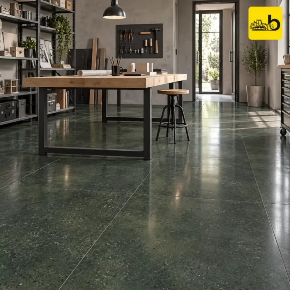 NITCO Corten Graphite – Slate Punch + Glossy Tile 600 × 1200 mm