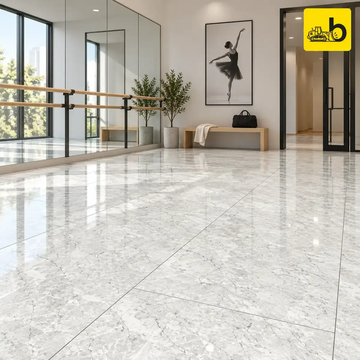 NITCO Pan Grey – Glossy Tile 600 × 1200 mm