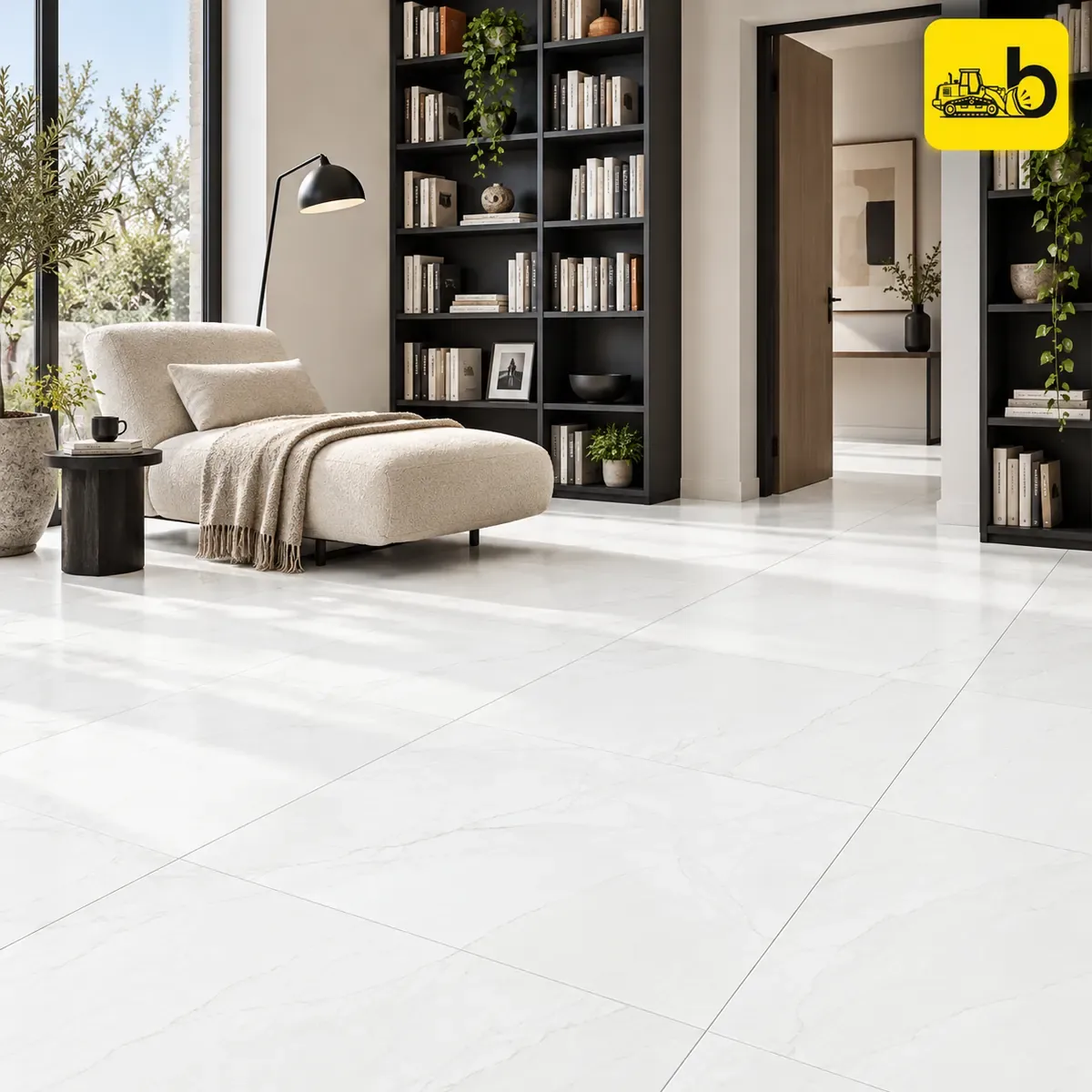 NITCO Burberry White – Matte Tile 600 × 1200 mm