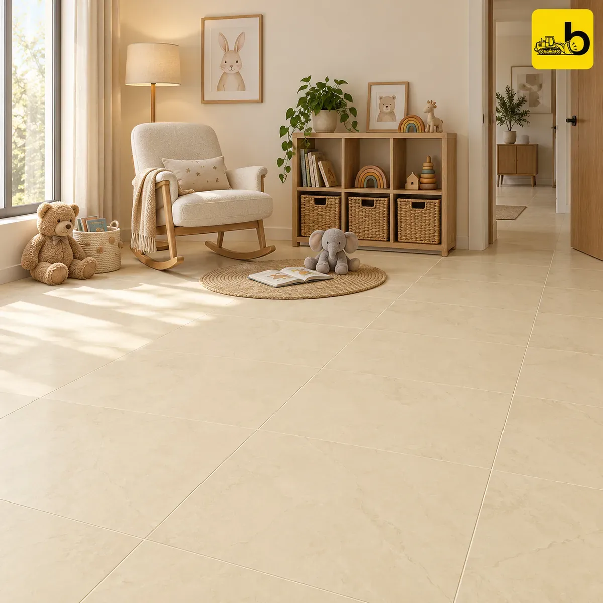 NITCO Cure Beige – Matte Tile 600 × 1200 mm