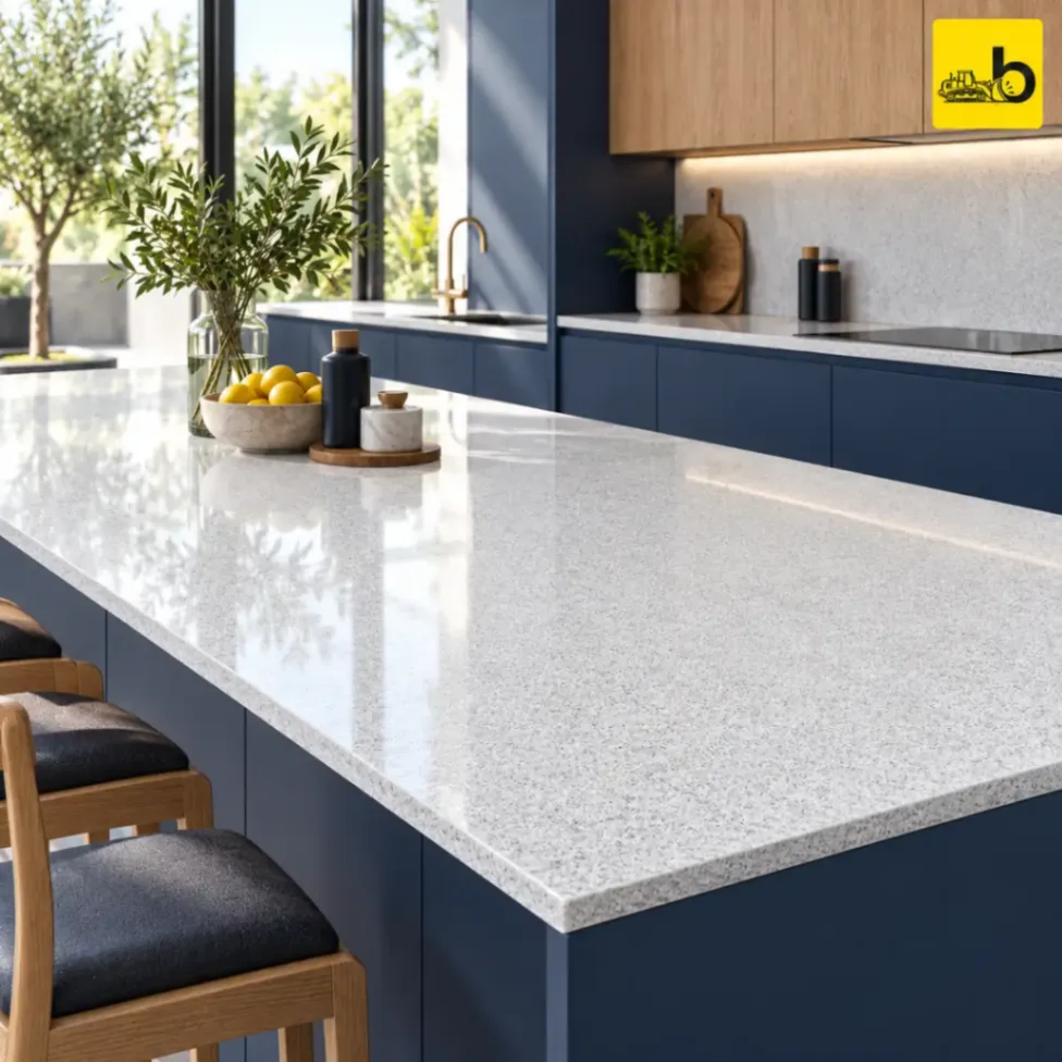 NITCO Elementra Constel Frost – Glossy Full Body Slab 800 × 2400 × 15 mm