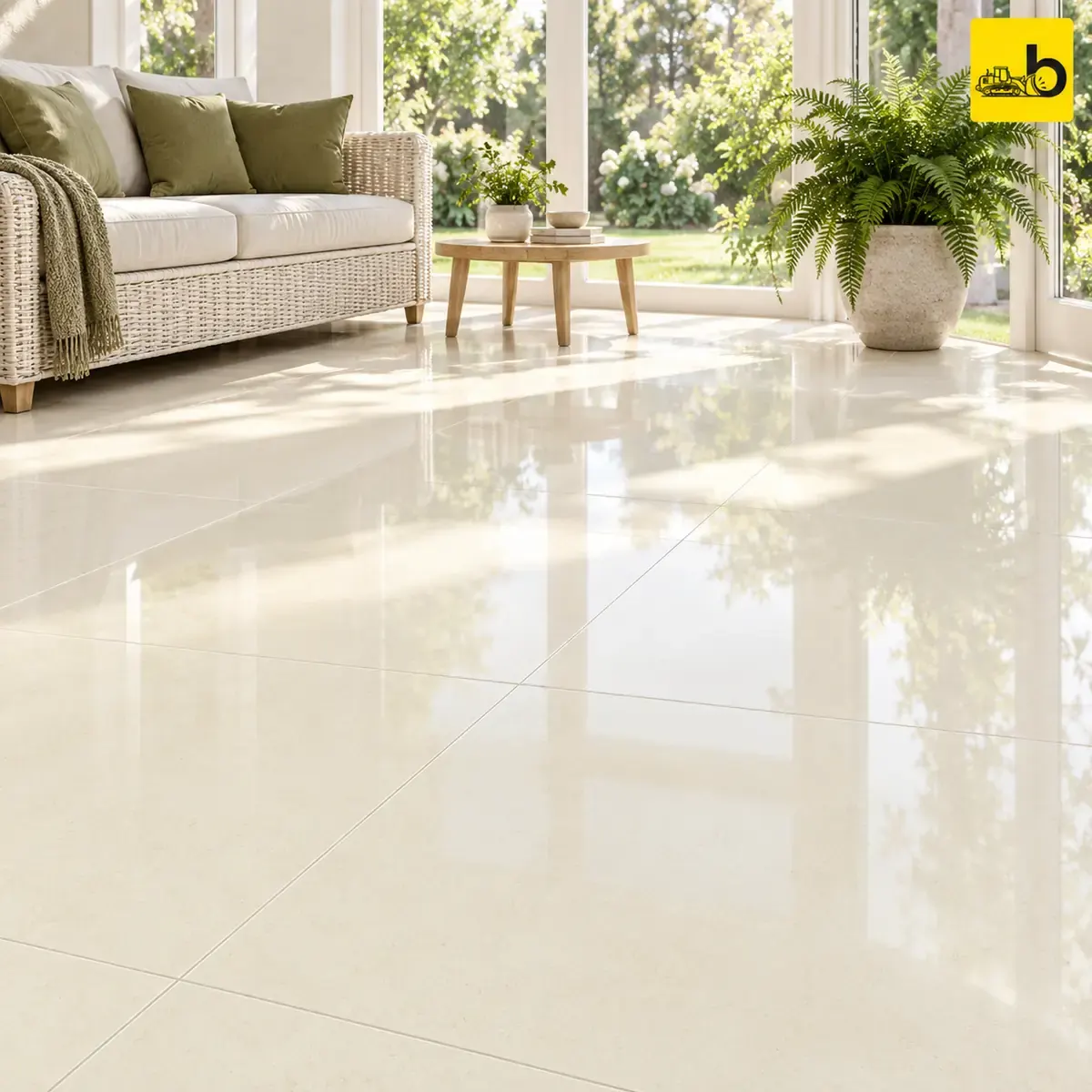 NITCO Tropicana – Glossy Double Charge Vitrified Tile 600 × 600 mm