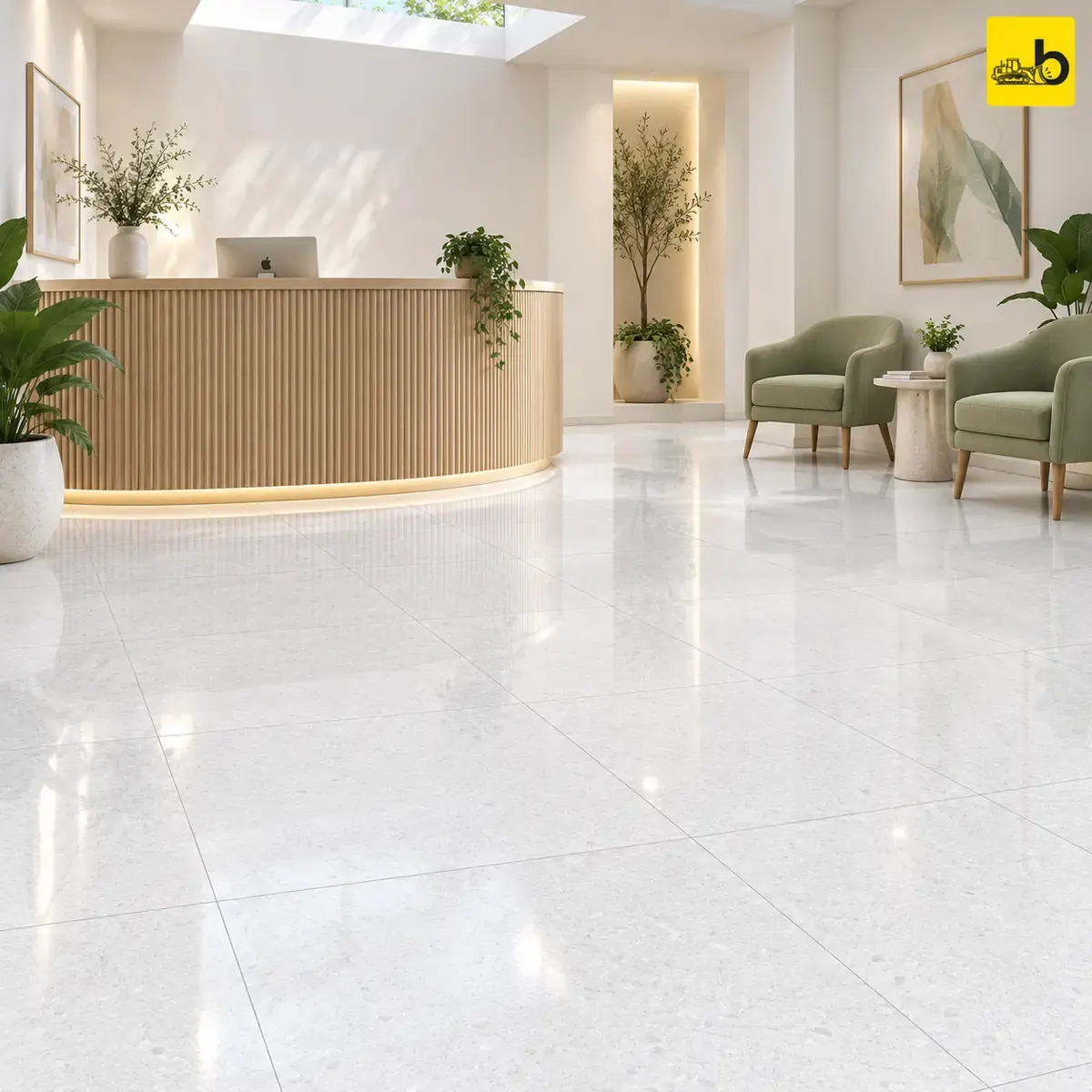 NITCO Tropicana Frost – Glossy Double Charge Vitrified Tile 600 × 600 mm