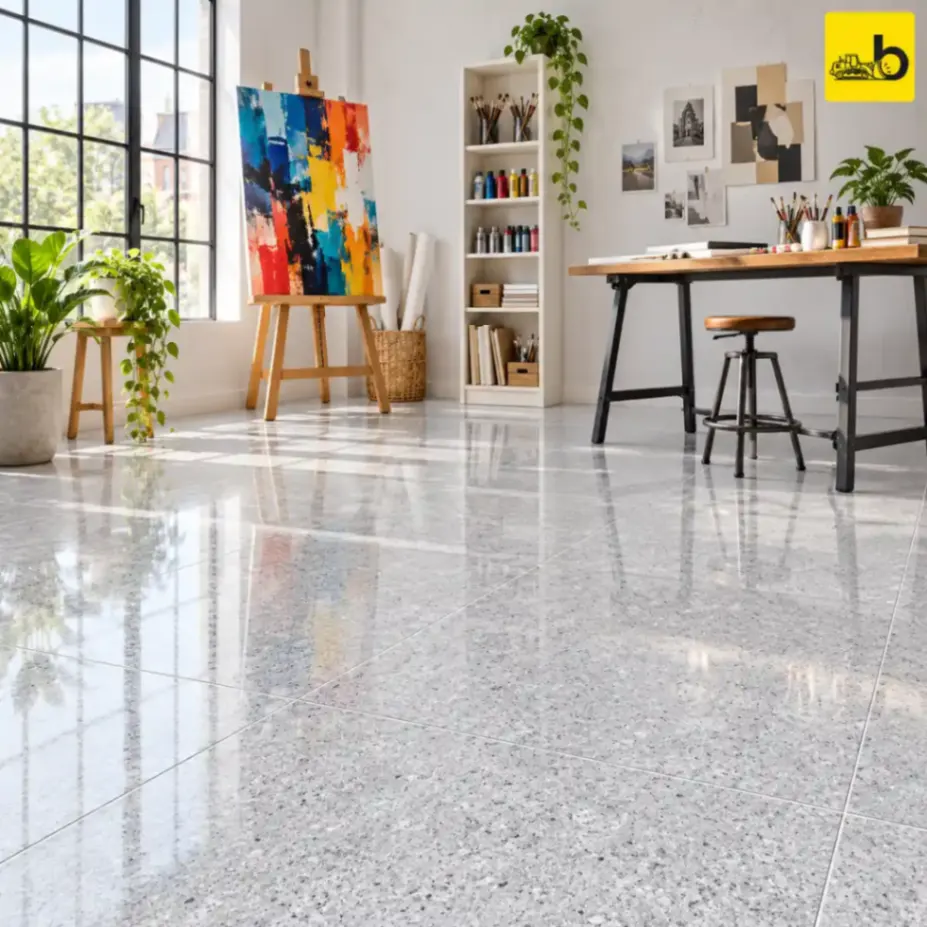 NITCO Tropicana Gris – Glossy Double Charge Vitrified Tile 600 × 600 mm