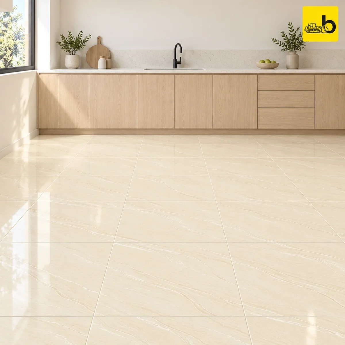 NITCO Francesca Silver – Glossy Soluble Salt Vitrified Tile 600 × 600 mm