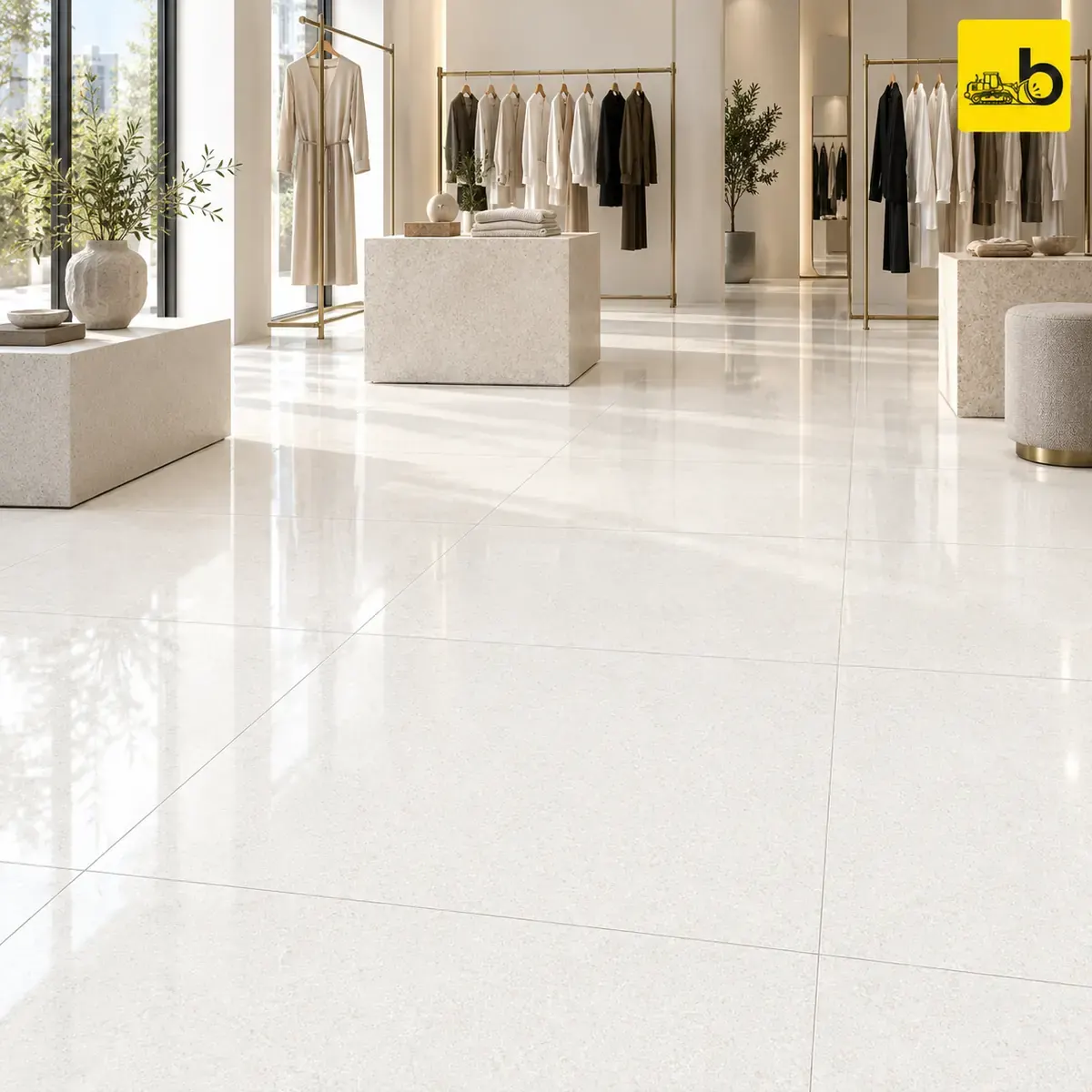 NITCO Vintage Pearl – Glossy Double Charge Vitrified Tile – 600 × 600 / 800 × 800 mm