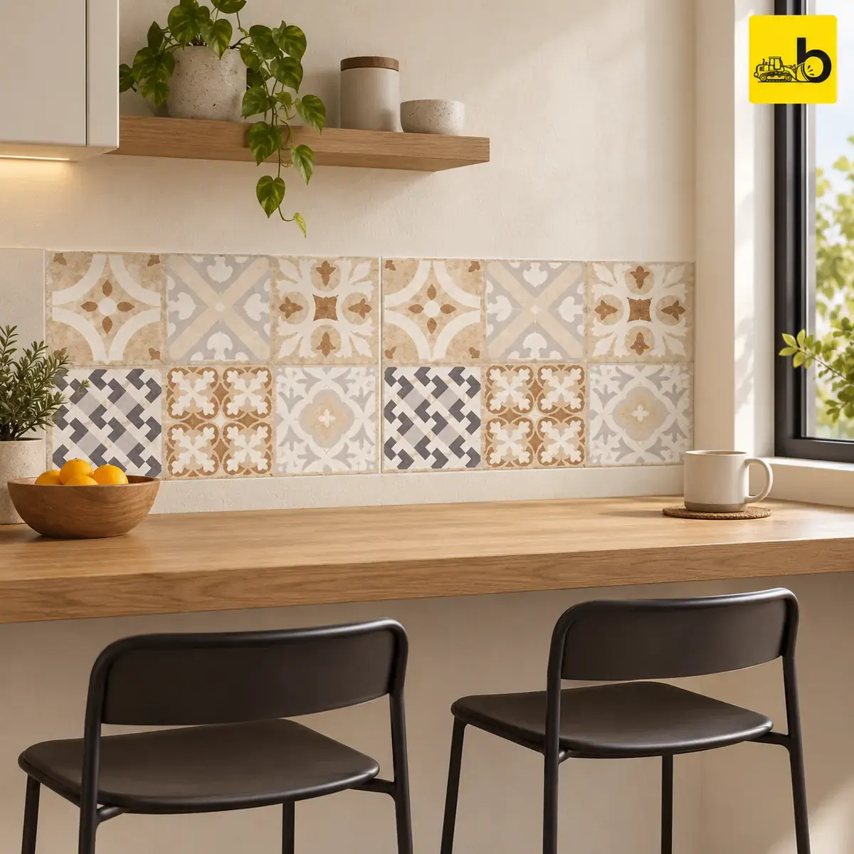 NITCO Tivoli Decor 1 Glossy Ceramic Wall Tile 300 × 450 mm