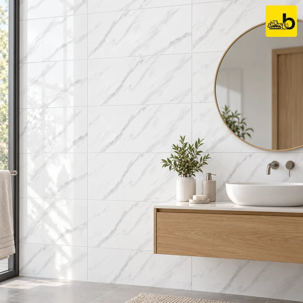 NITCO STATUARIO FRECCIA Glossy Ceramic Wall Tile 300 × 600 mm