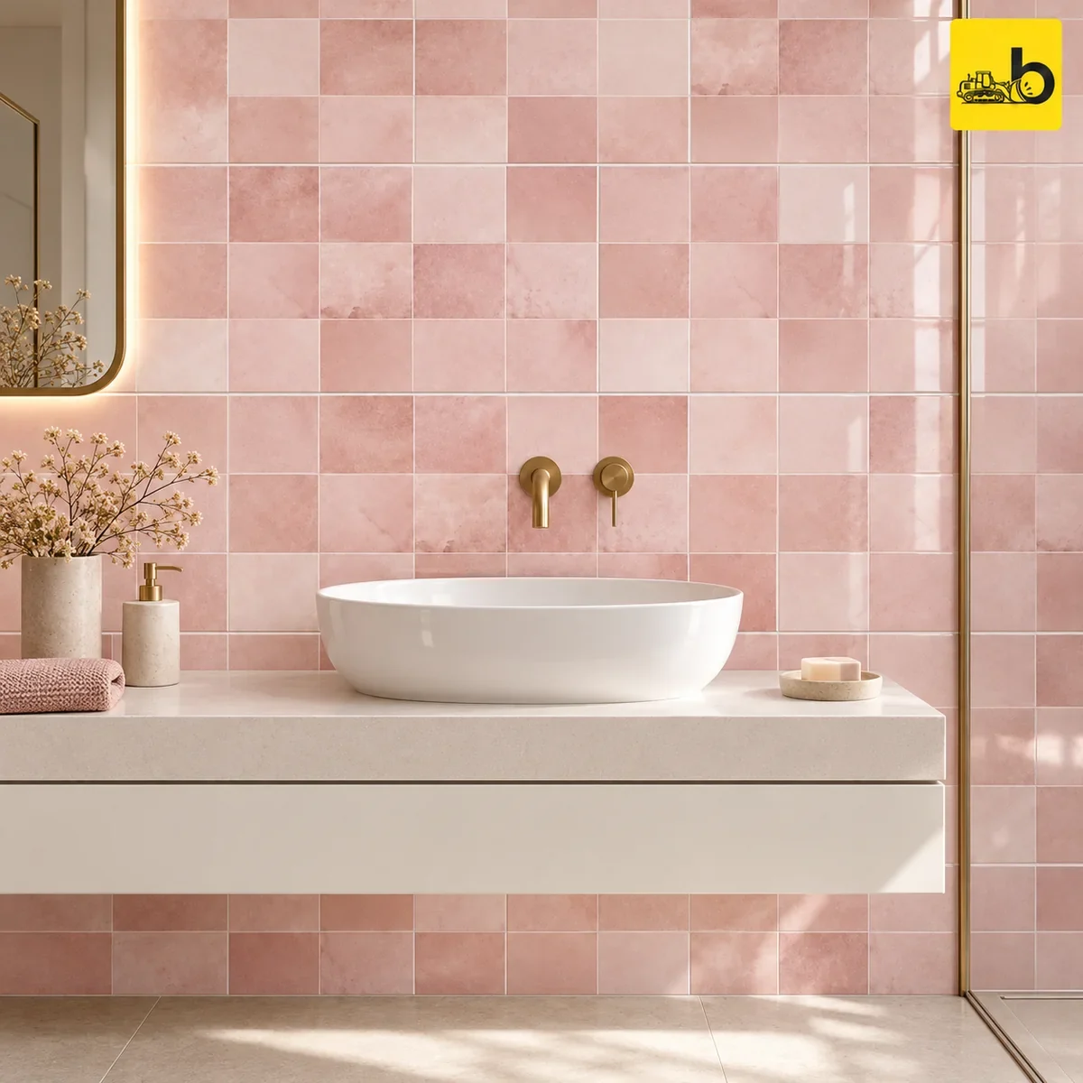 NITCO MURANO BLUSH Glossy Ceramic Wall Tile 300 × 600 mm