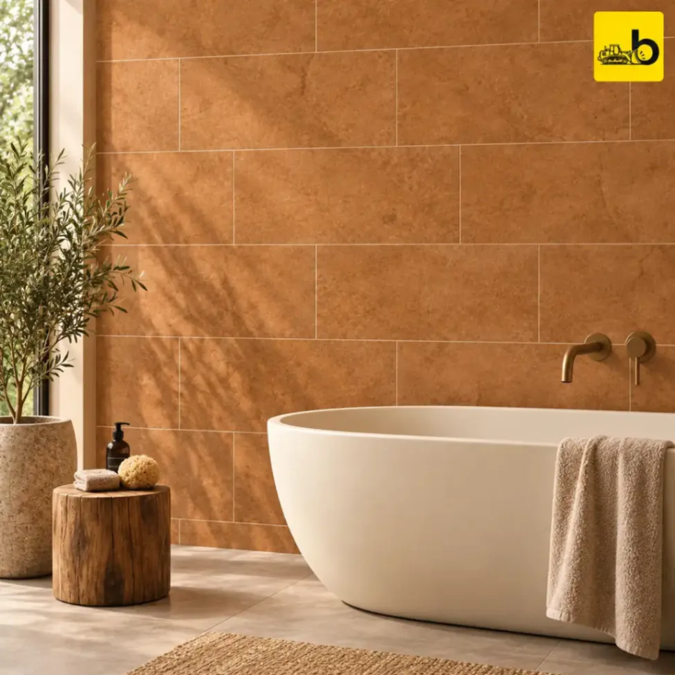 NITCO RITZ BROWN Satin Matte Ceramic Wall Tile 300 × 600 mm