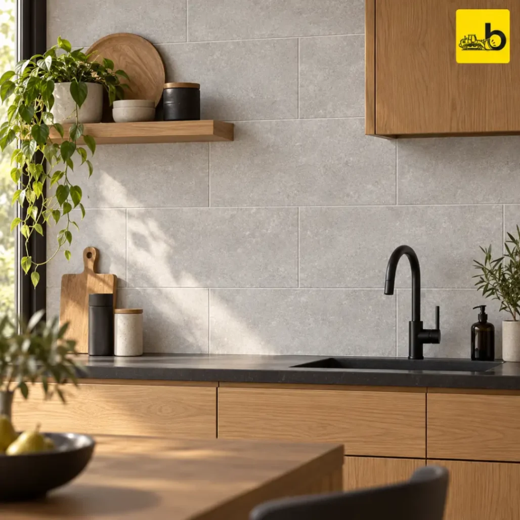 NITCO RECTUS GRIS LT Rustic Ceramic Wall Tile 300 × 600 mm