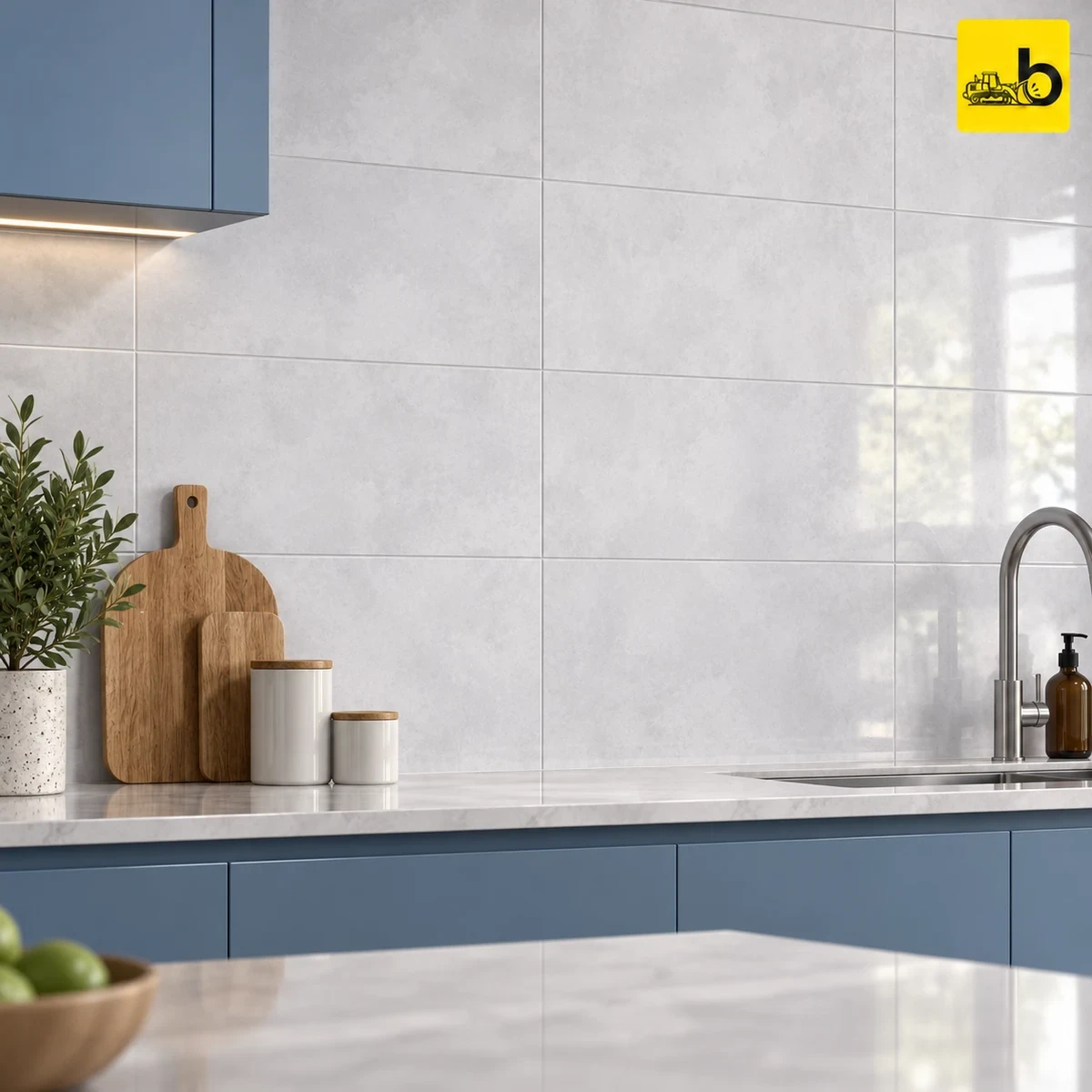 NITCO ENAMEL GRIS LT Glossy Ceramic Wall Tile 300 × 600 mm