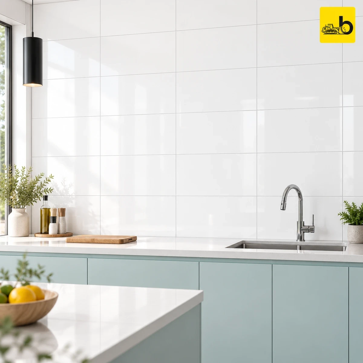 NITCO MAGIC WHITE GLOSSY Glossy Super White Ceramic Wall Tile 300 × 450 mm