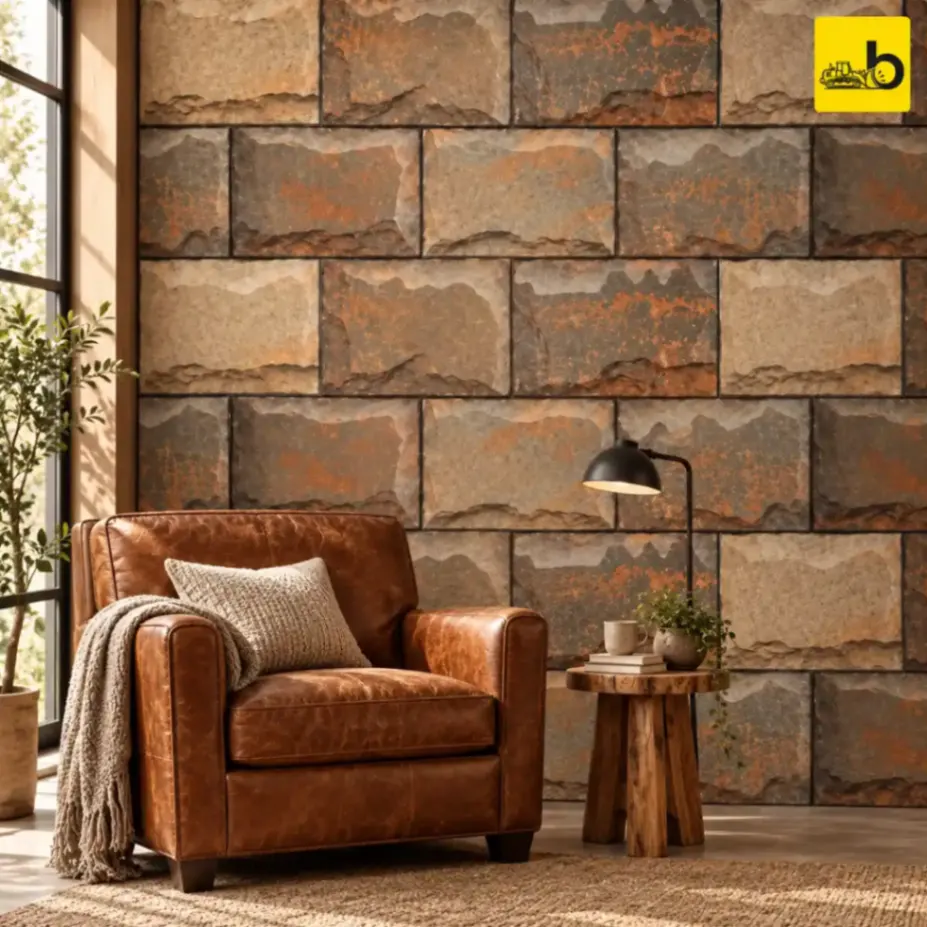NITCO INGOT TAUPE Rustic Ceramic Wall Tile 300 × 600 mm
