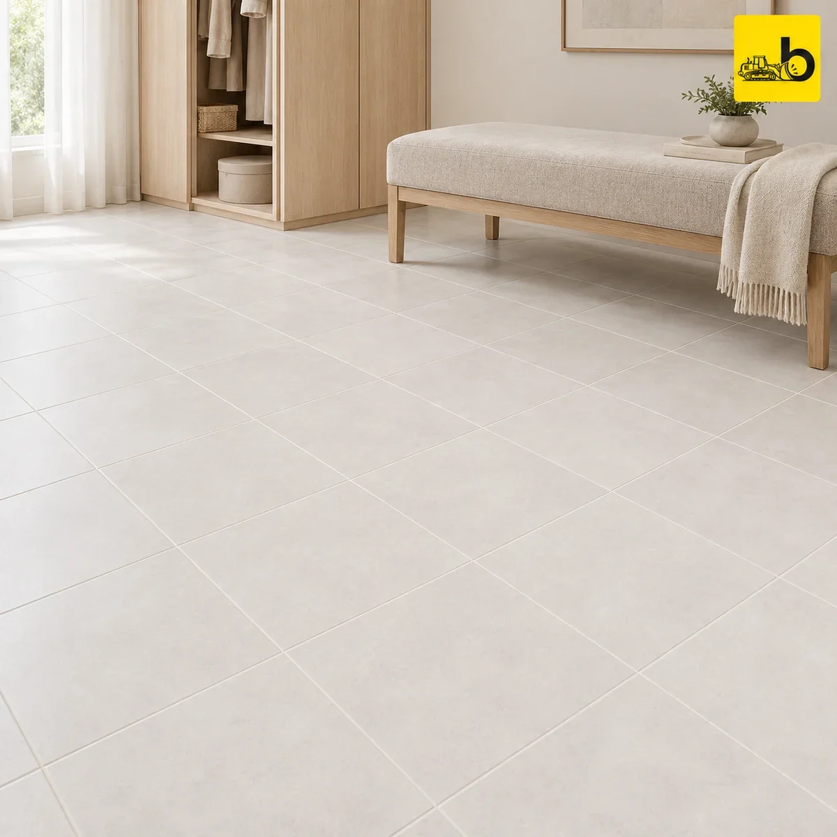 NITCO CRUST PERINI Satin Matte Ceramic Floor Tile 300 × 300 mm