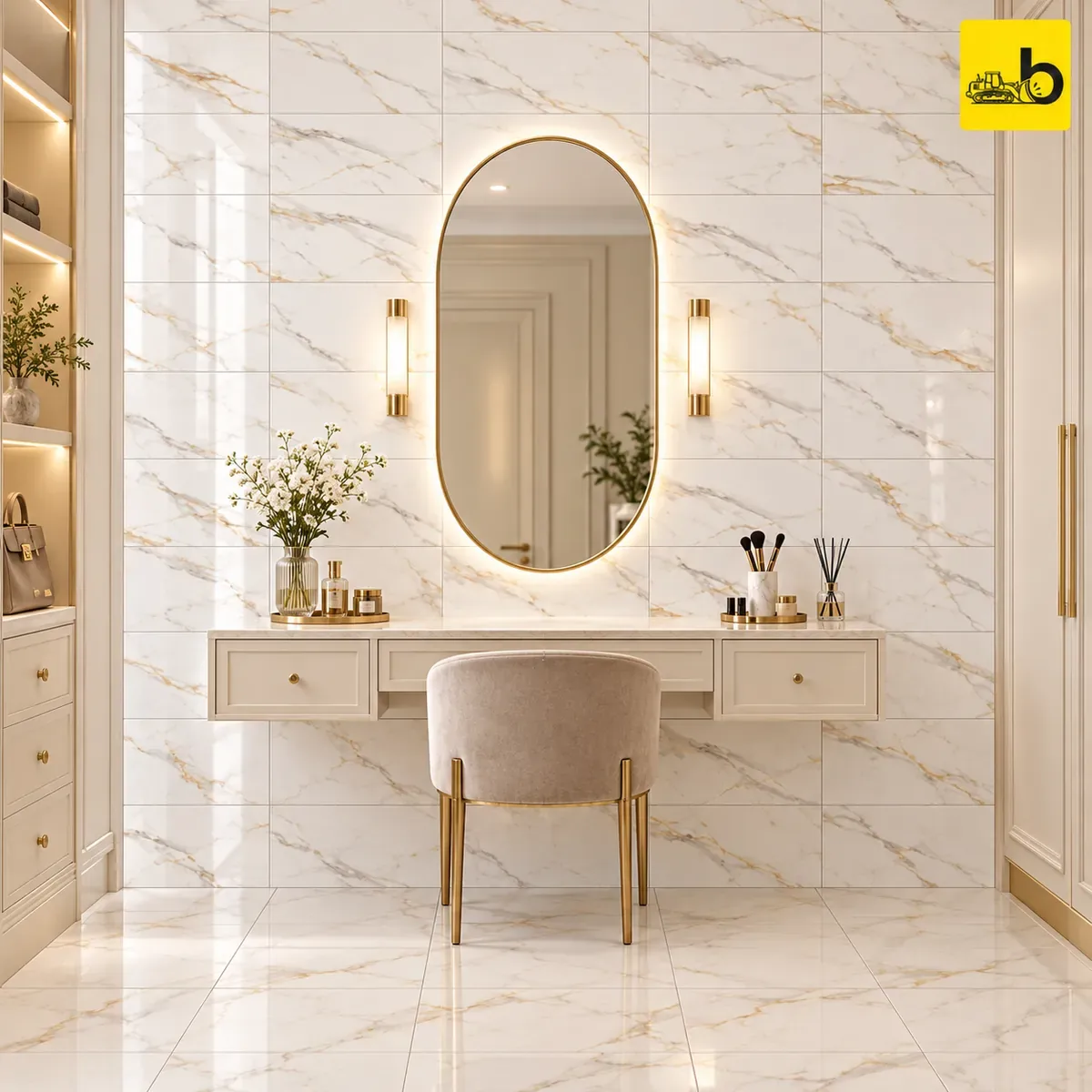 NITCO ORRO GOLD Glossy Ceramic Wall Tile 300 × 450 mm