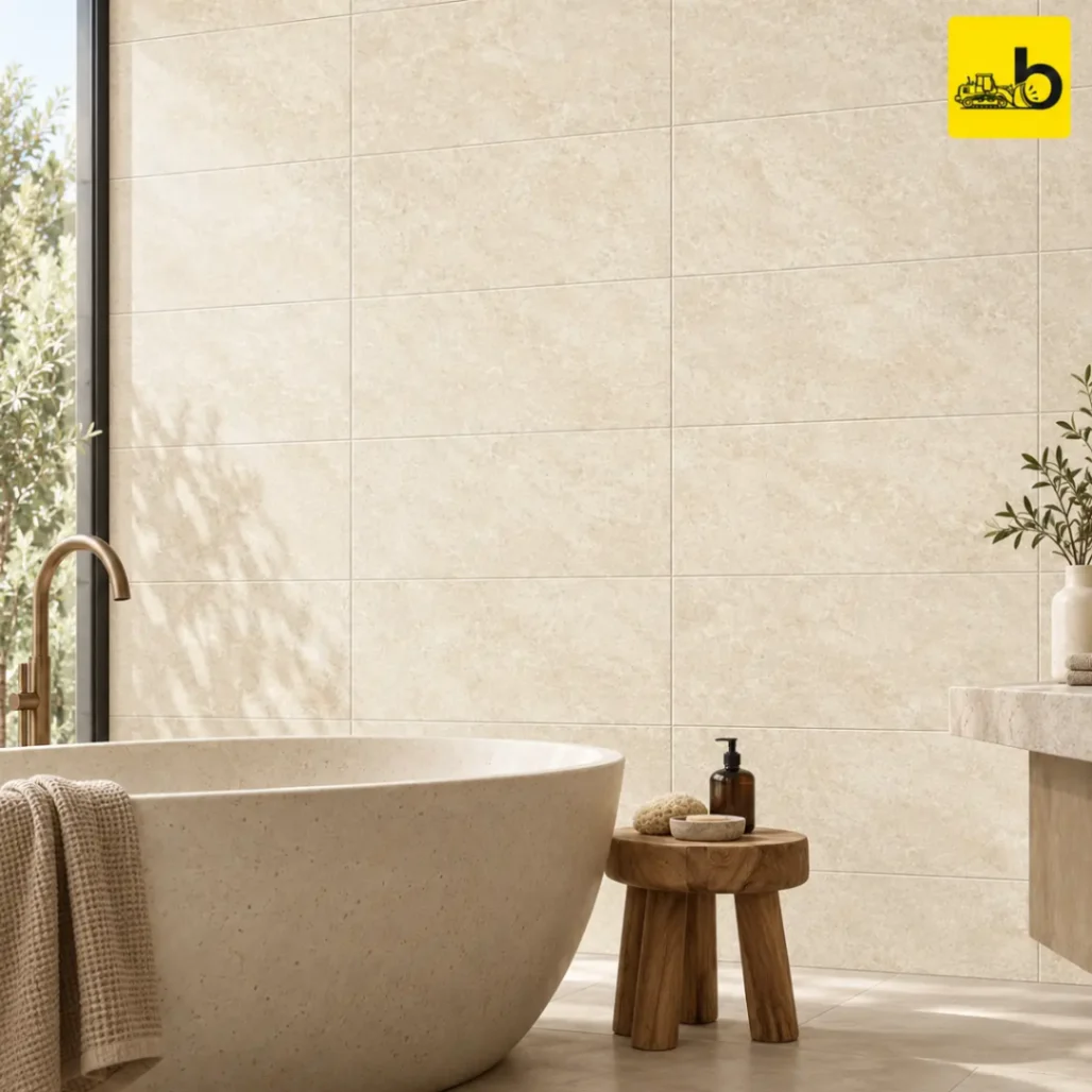 NITCO IVORY PISSARO Glossy Ceramic Wall Tile 300 × 600 mm
