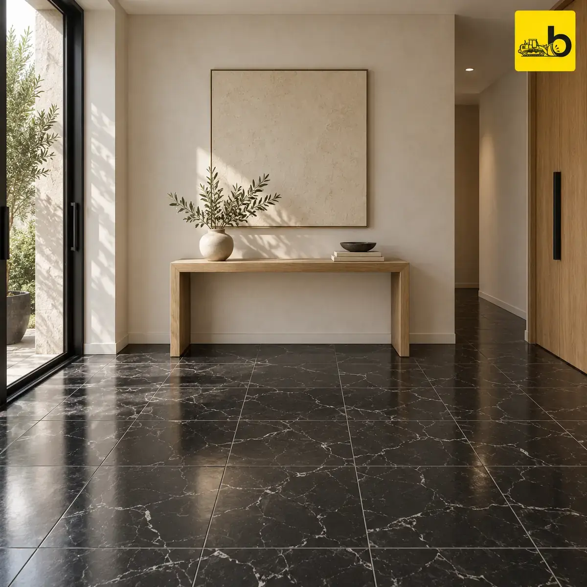 NITCO CRUST CALYPSO BW Satin Matte Ceramic Floor Tile 300 × 300 mm